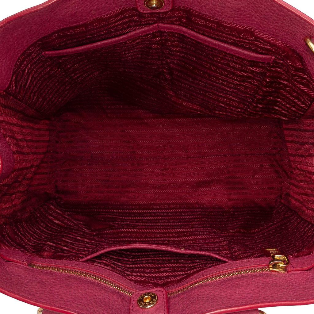 Prada Vitello Daino Open Convertible Tote
