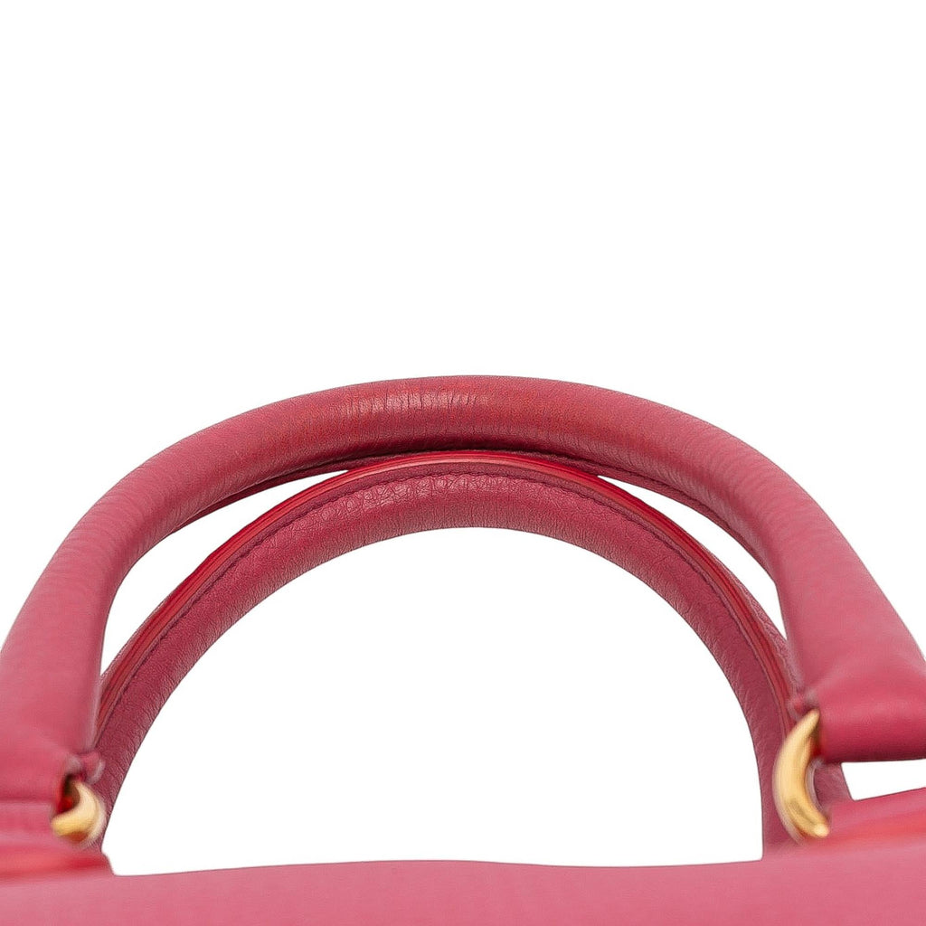Prada Vitello Daino Open Convertible Tote