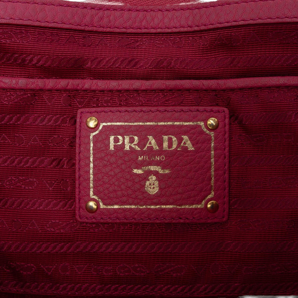 Prada Vitello Daino Open Convertible Tote
