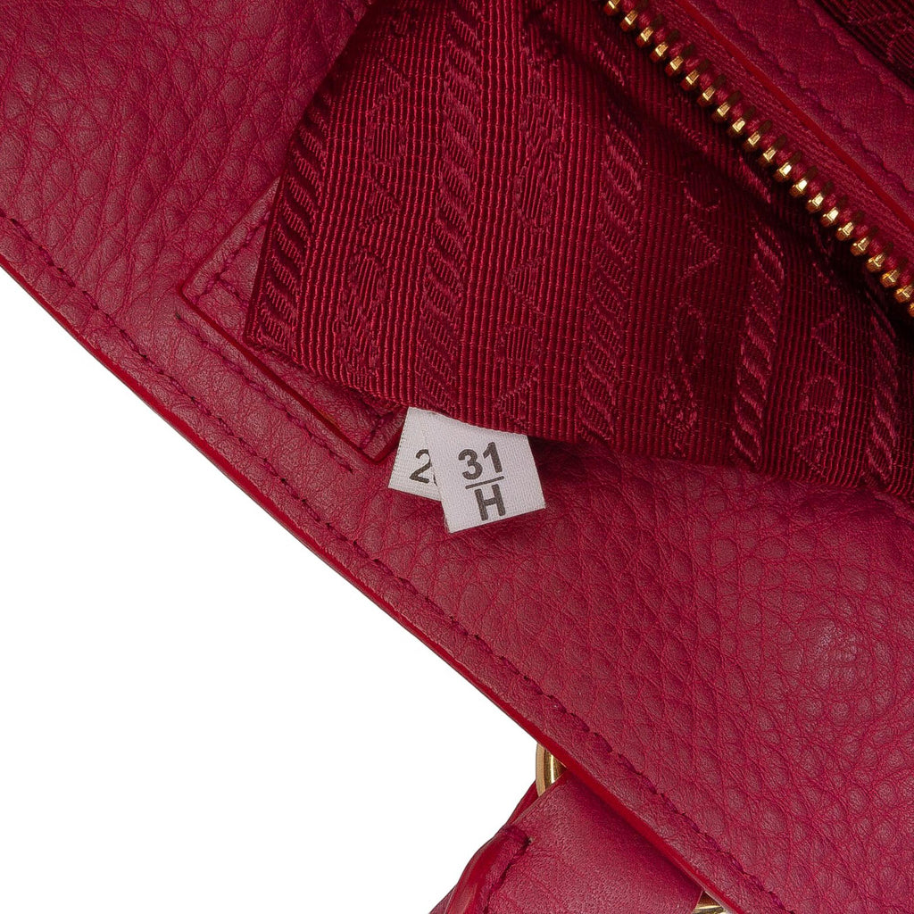 Prada Vitello Daino Open Convertible Tote