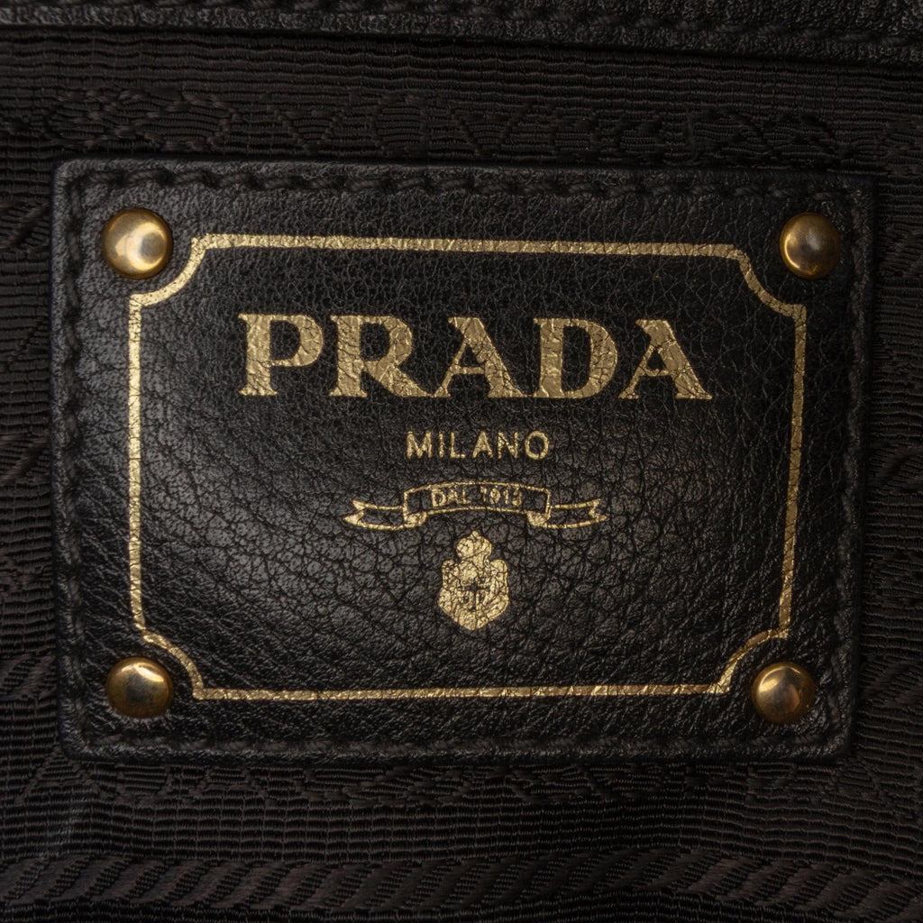 Prada Vitello Daino Open Convertible Tote