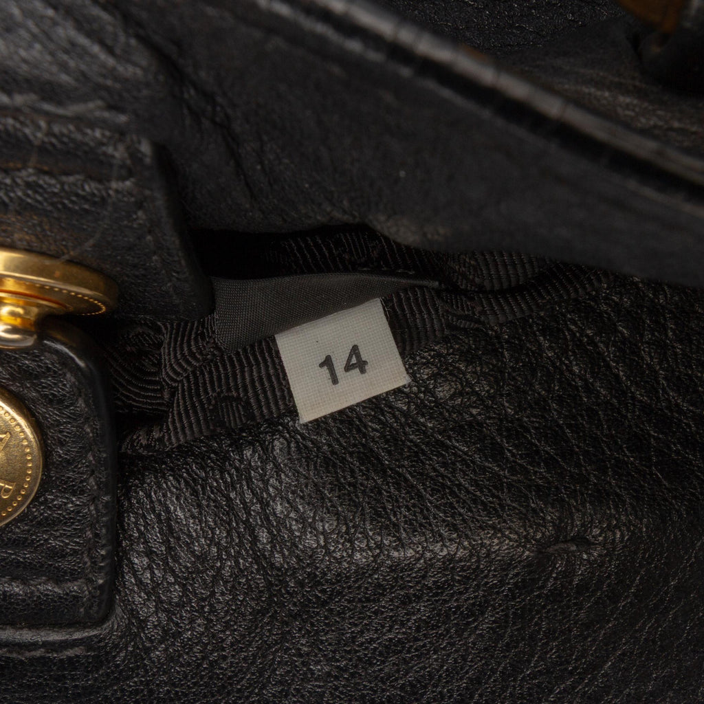 Prada Vitello Daino Open Convertible Tote