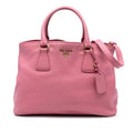 Prada Vitello Daino Open Convertible Tote