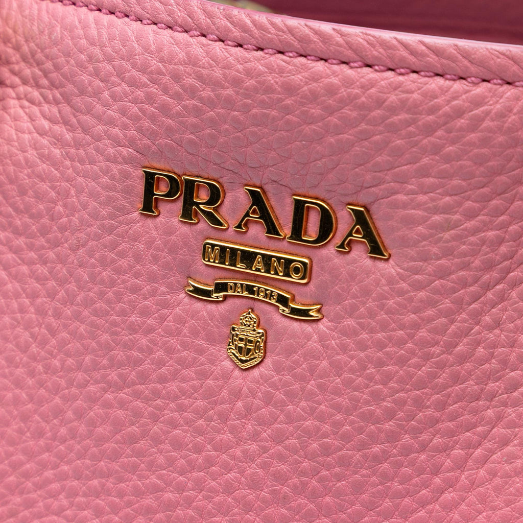Prada Vitello Daino Open Convertible Tote