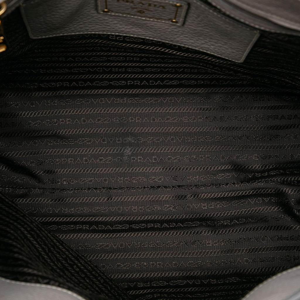 Prada Vitello Daino Open Convertible Tote