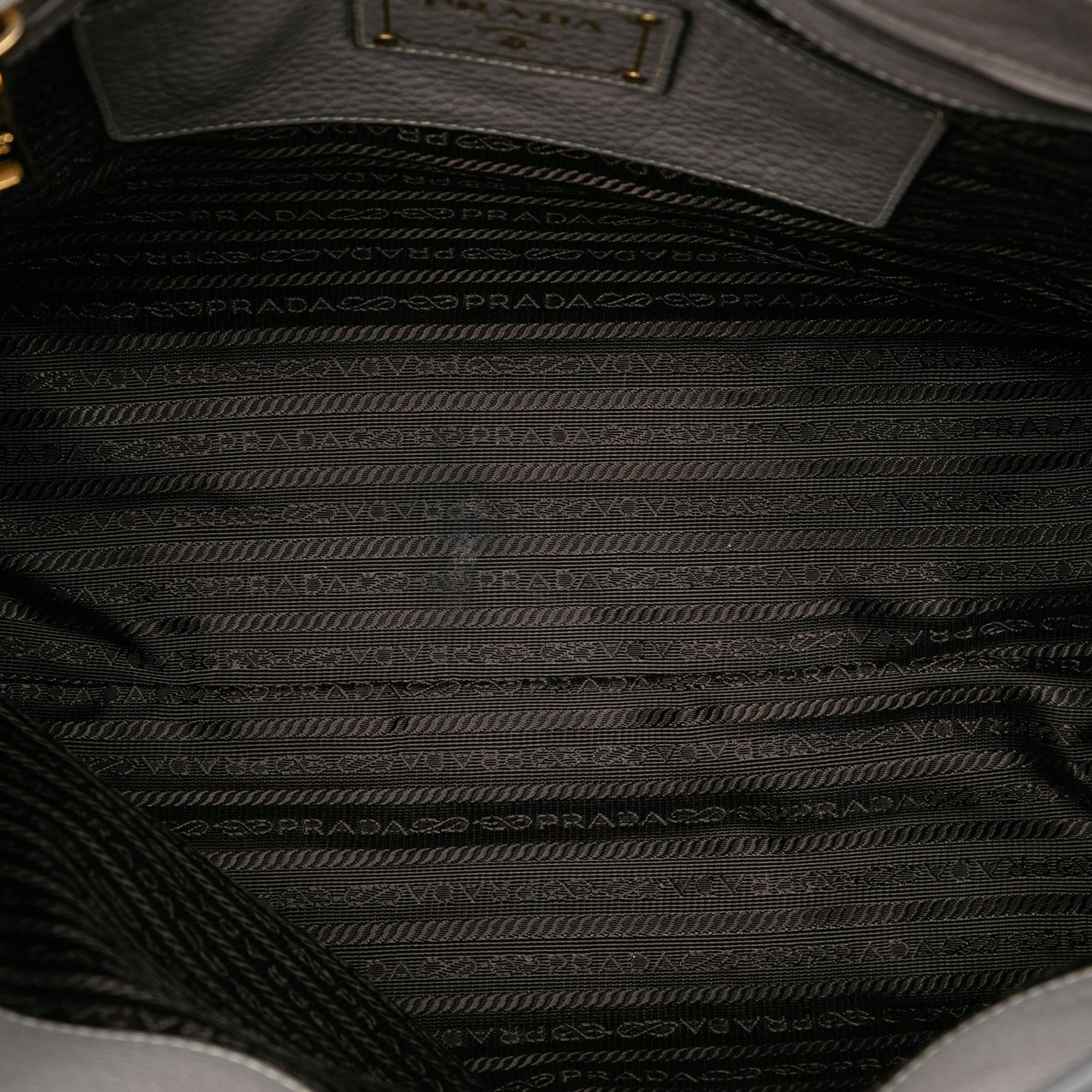 Prada Vitello Daino Open Convertible Tote