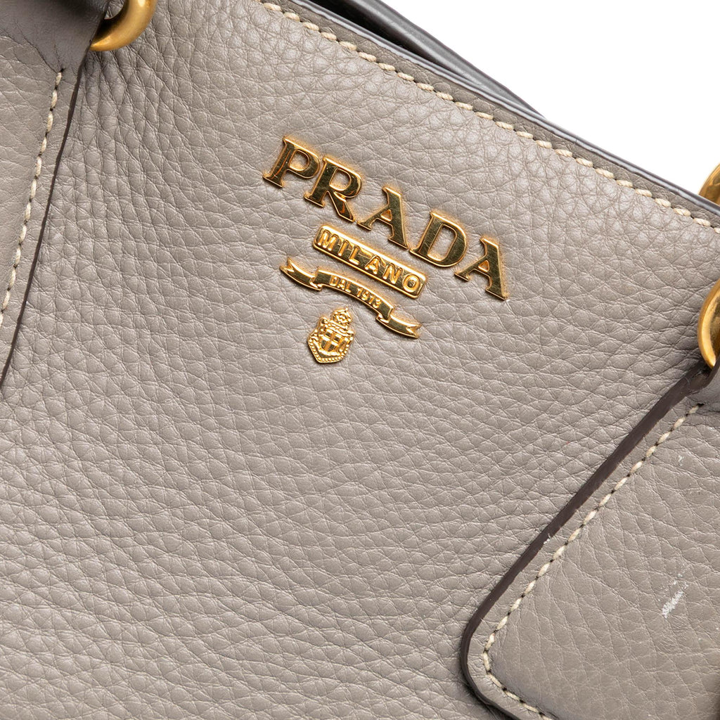 Prada Vitello Daino Open Convertible Tote