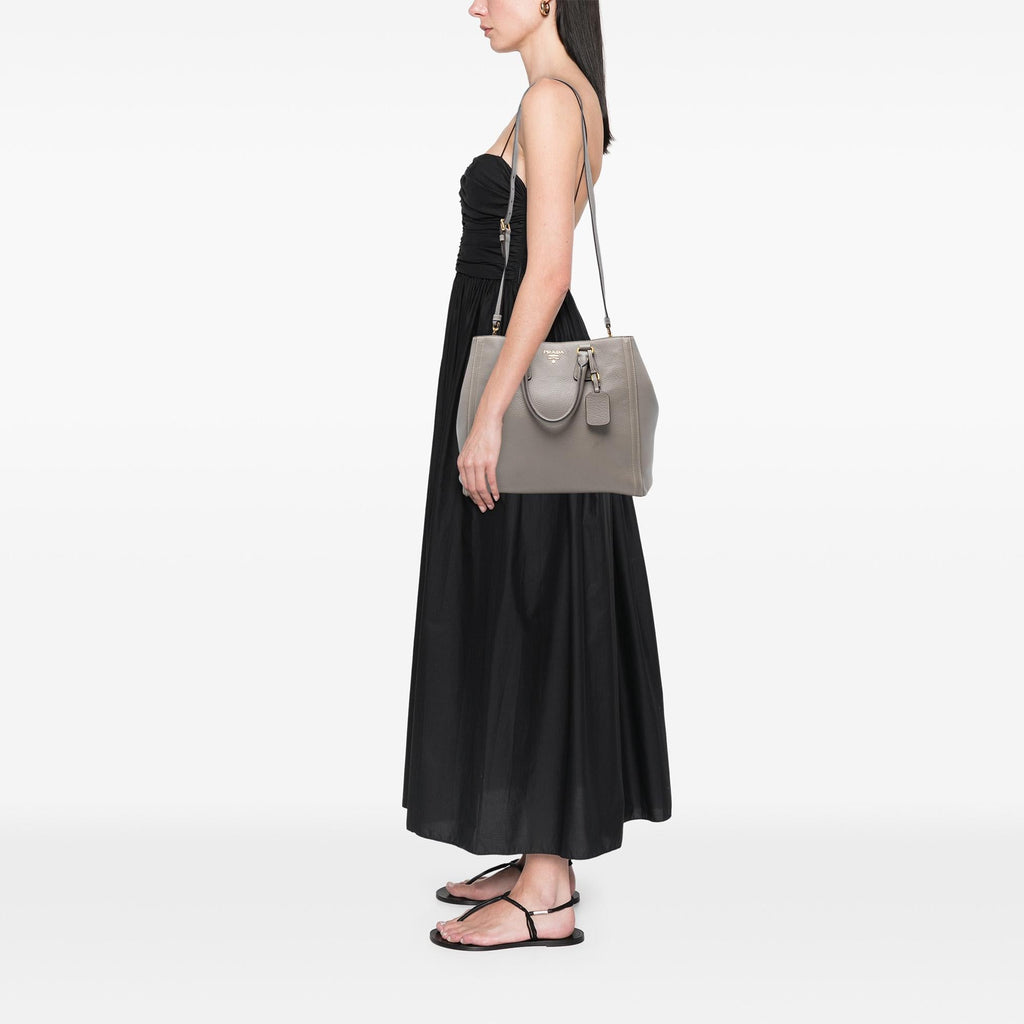 Prada Vitello Daino Open Convertible Tote