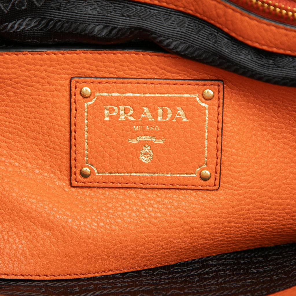 Prada Vitello Daino Open Convertible Tote