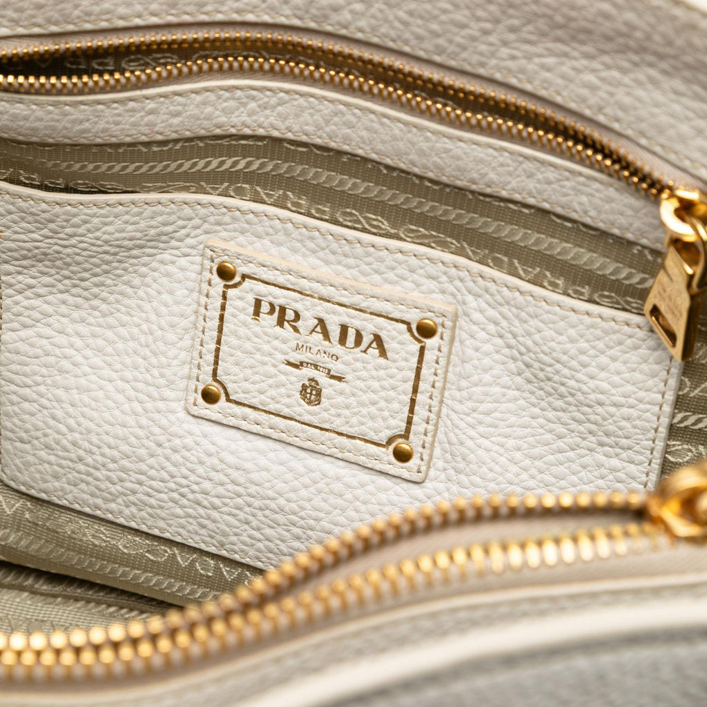 Prada Vitello Daino Open Convertible Tote