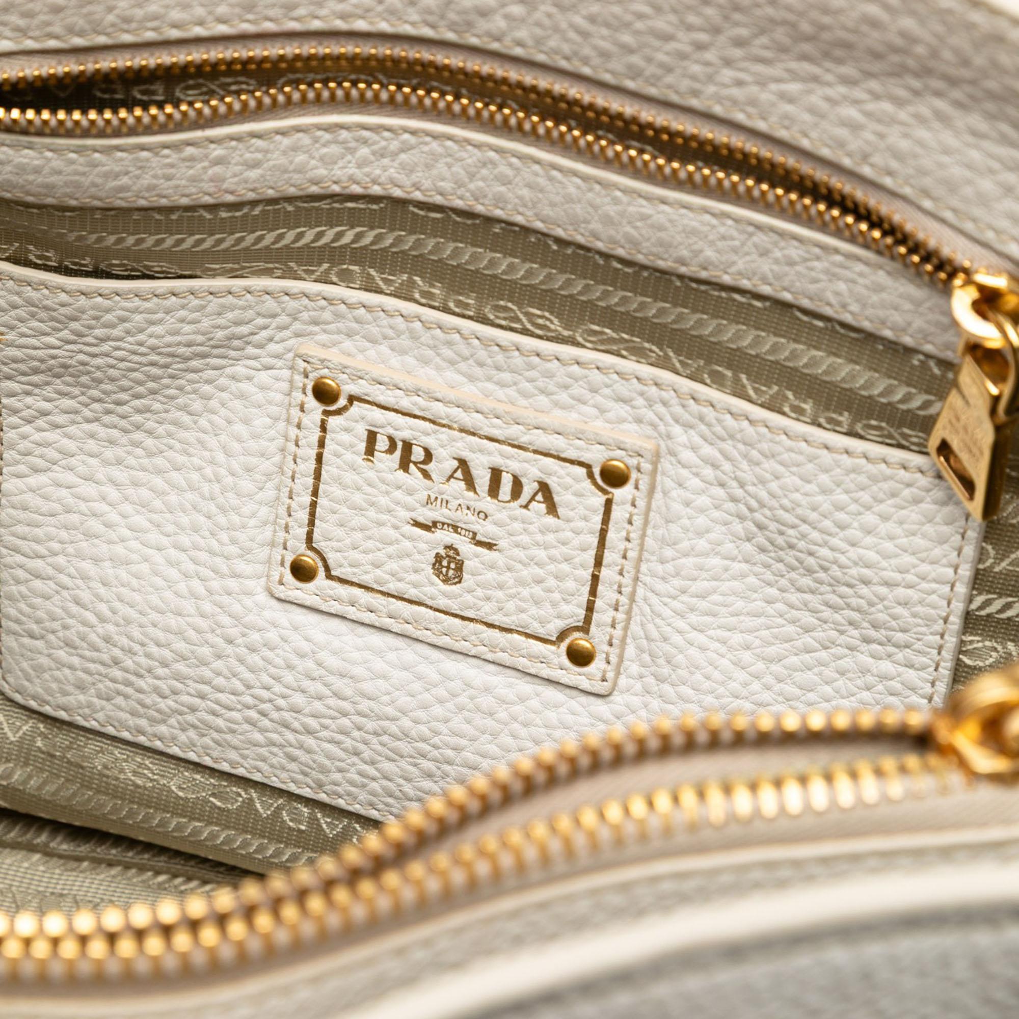 Prada Vitello Daino Open Convertible Tote