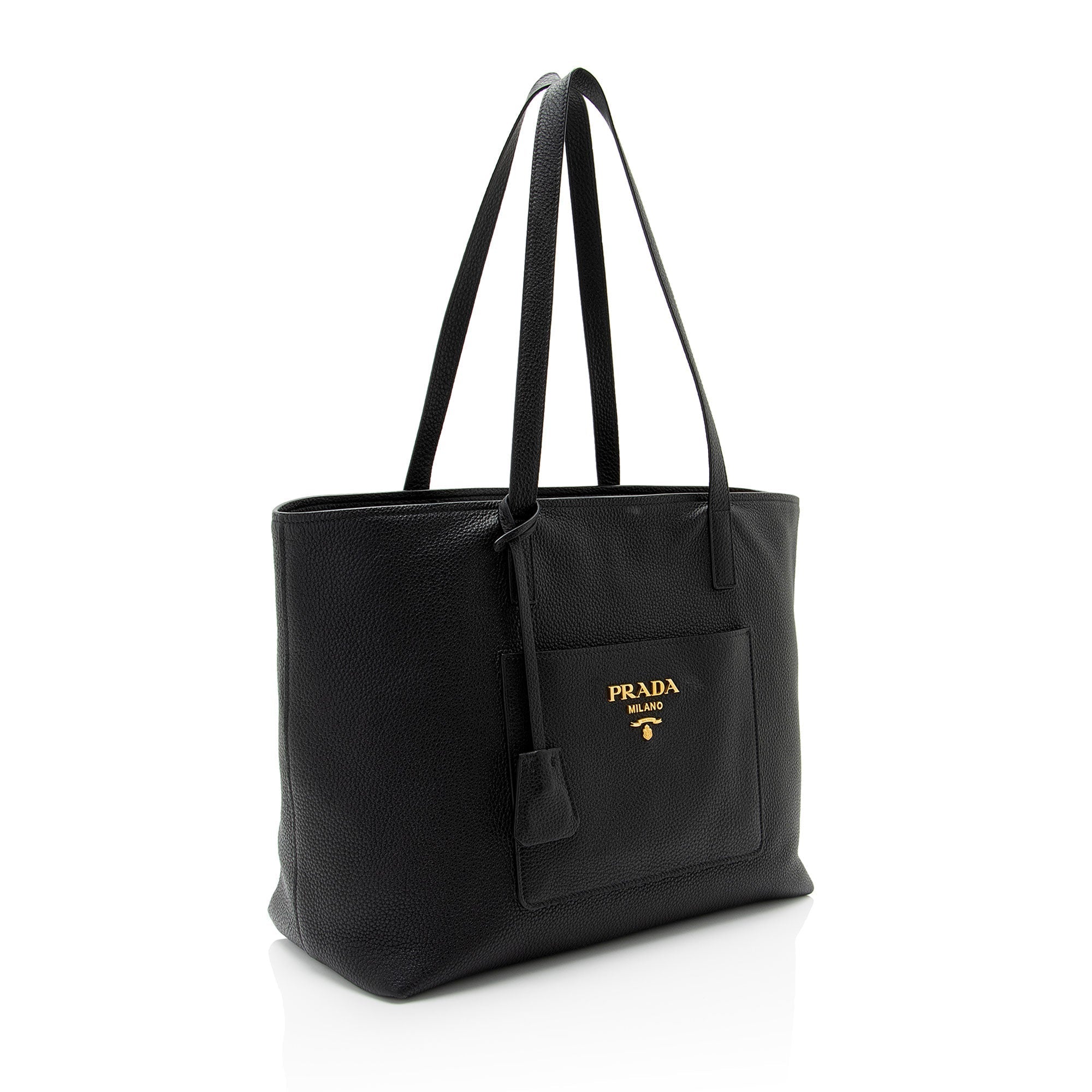 Prada Vitello Daino Pocket Shopping Tote (SHF-ArkUVK)