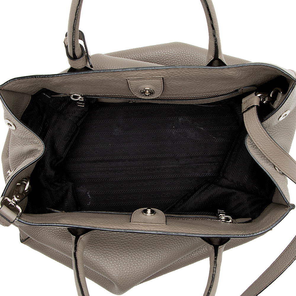 Prada Vitello Daino Shopping Tote (SHF-14946)
