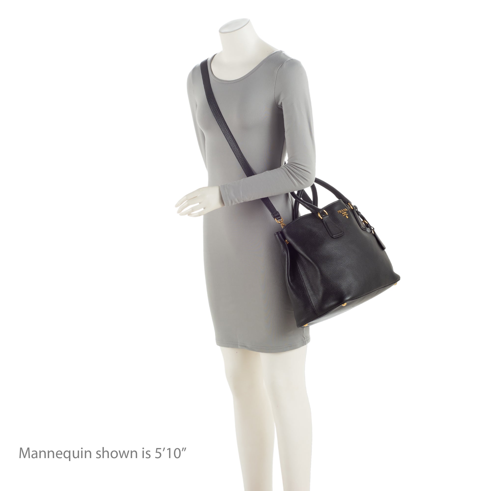 Prada Vitello Daino Shopping Tote (SHF-rtAZE9)