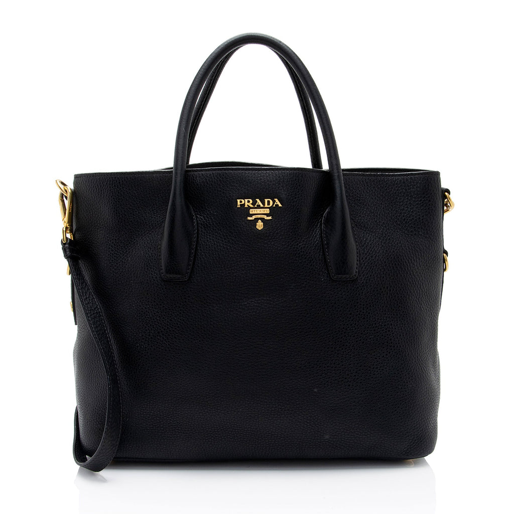 Prada Vitello Daino Shopping Tote (SHF-I79QkY)
