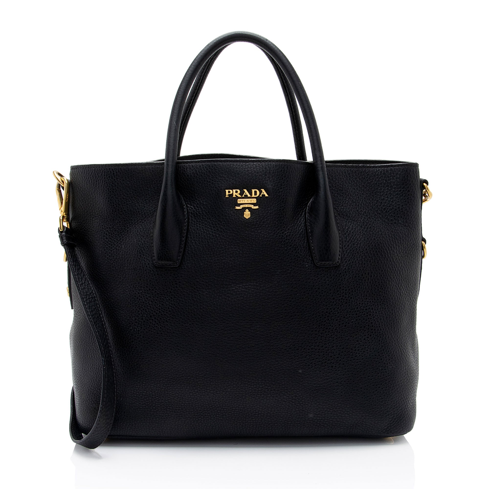 Prada Vitello Daino Shopping Tote (SHF-I79QkY)