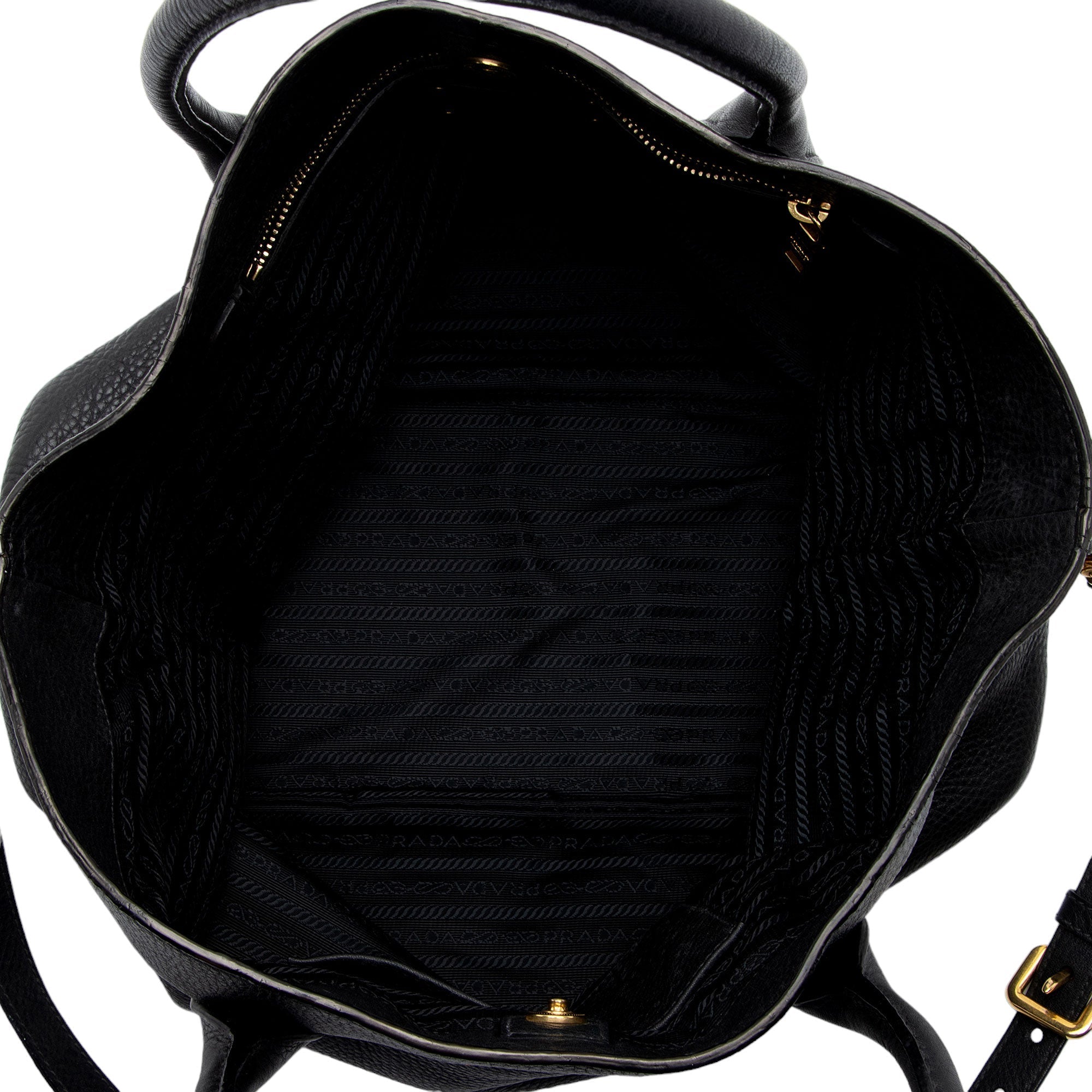 Prada Vitello Daino Shopping Tote (SHF-I79QkY)