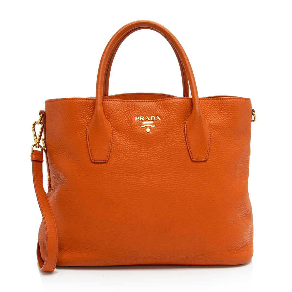 Prada Vitello Daino Shopping Tote (SHF-O52UVd)