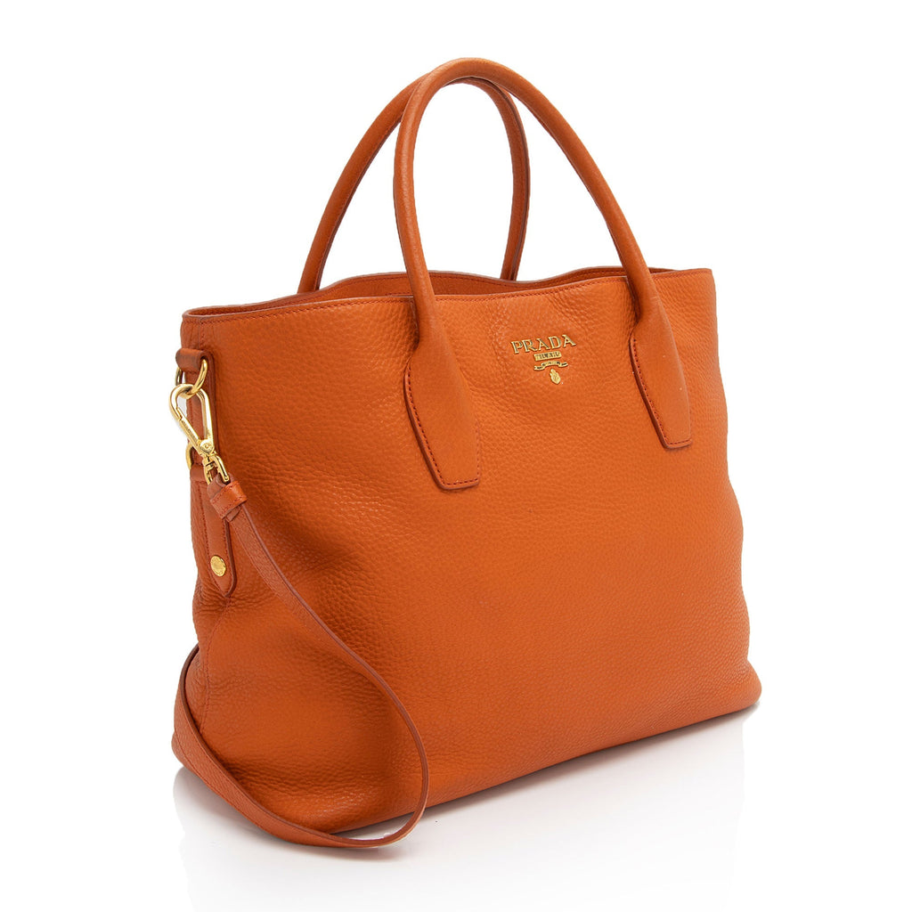 Prada Vitello Daino Shopping Tote (SHF-O52UVd)