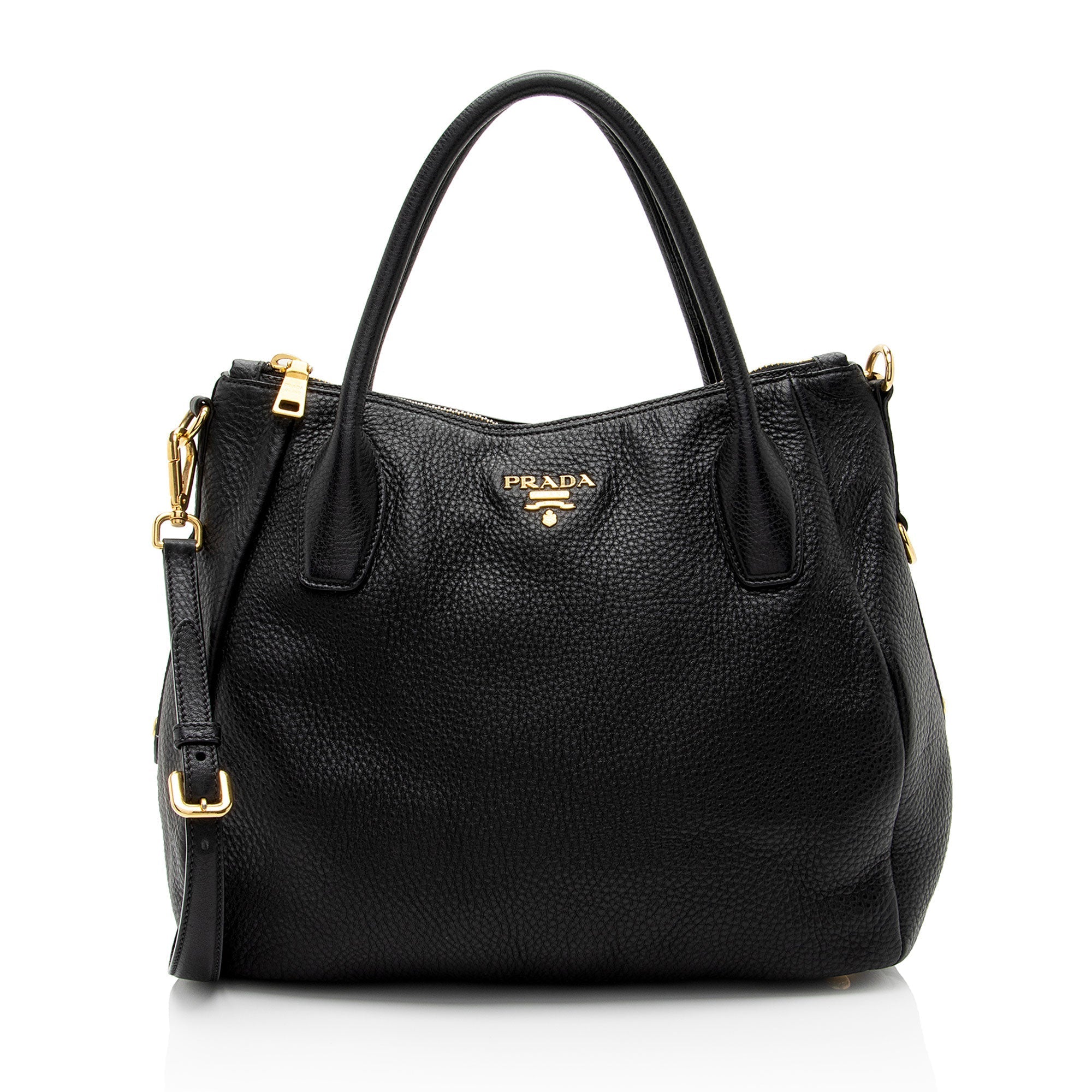 Prada Vitello Daino Shopping Tote (SHF-vYoFUv)