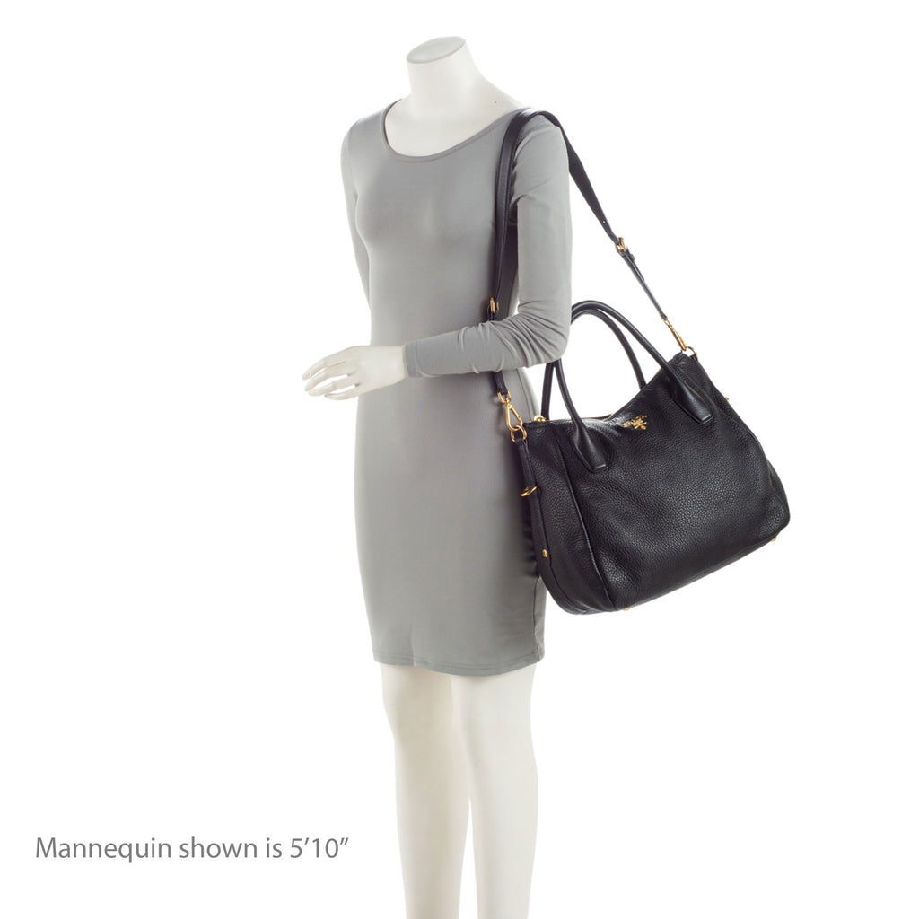Prada Vitello Daino Shopping Tote (SHF-vYoFUv)