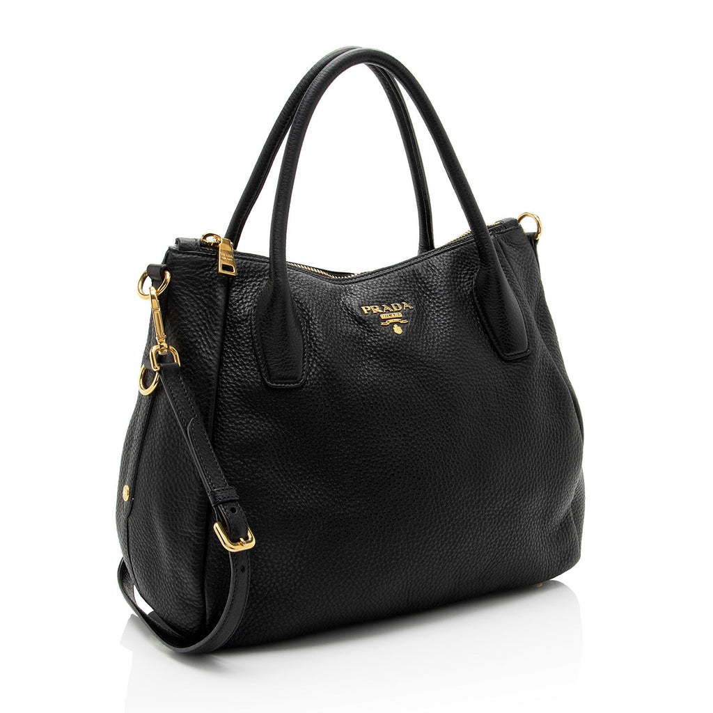 Prada Vitello Daino Shopping Tote (SHF-vYoFUv)
