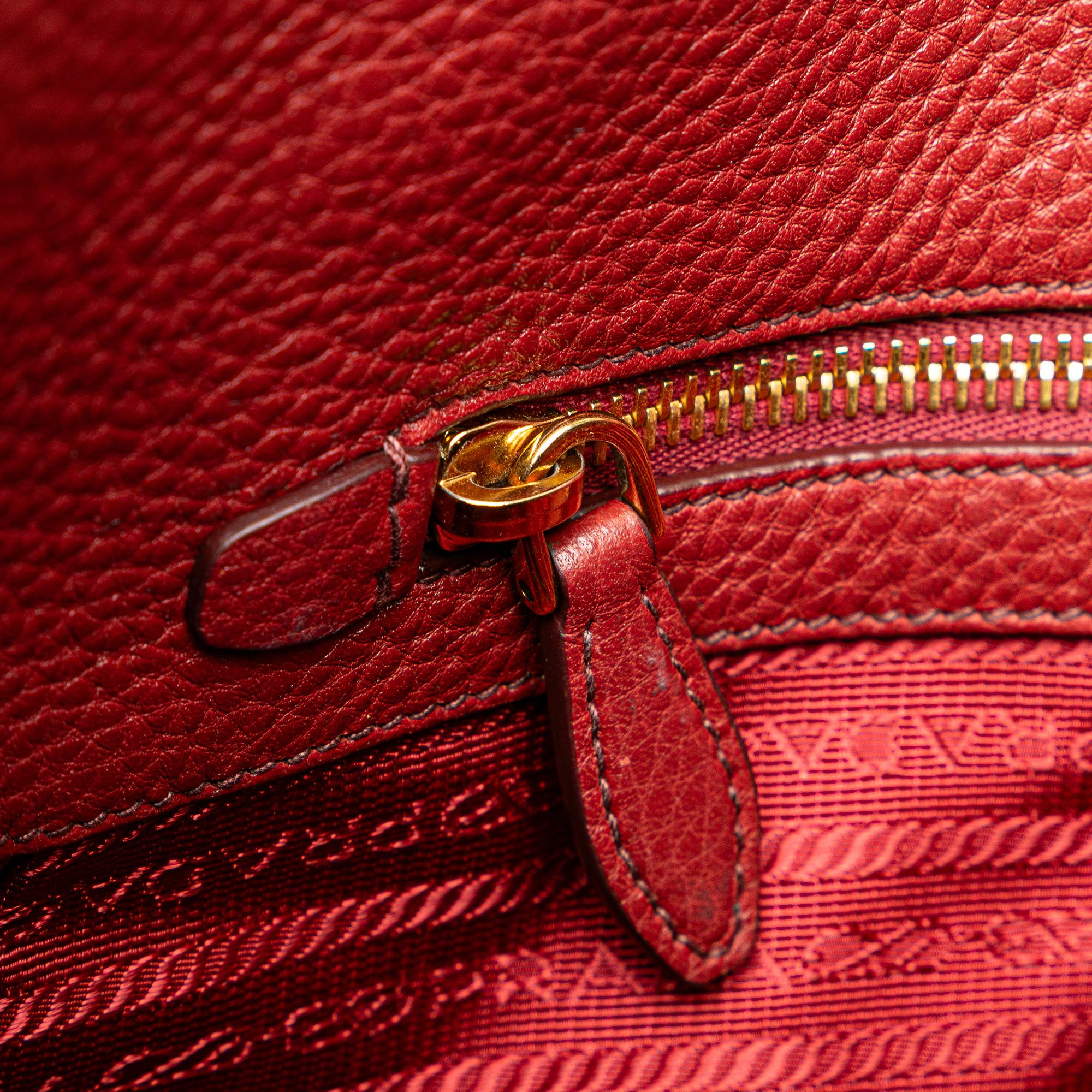 Prada Vitello Daino Shopping Tote