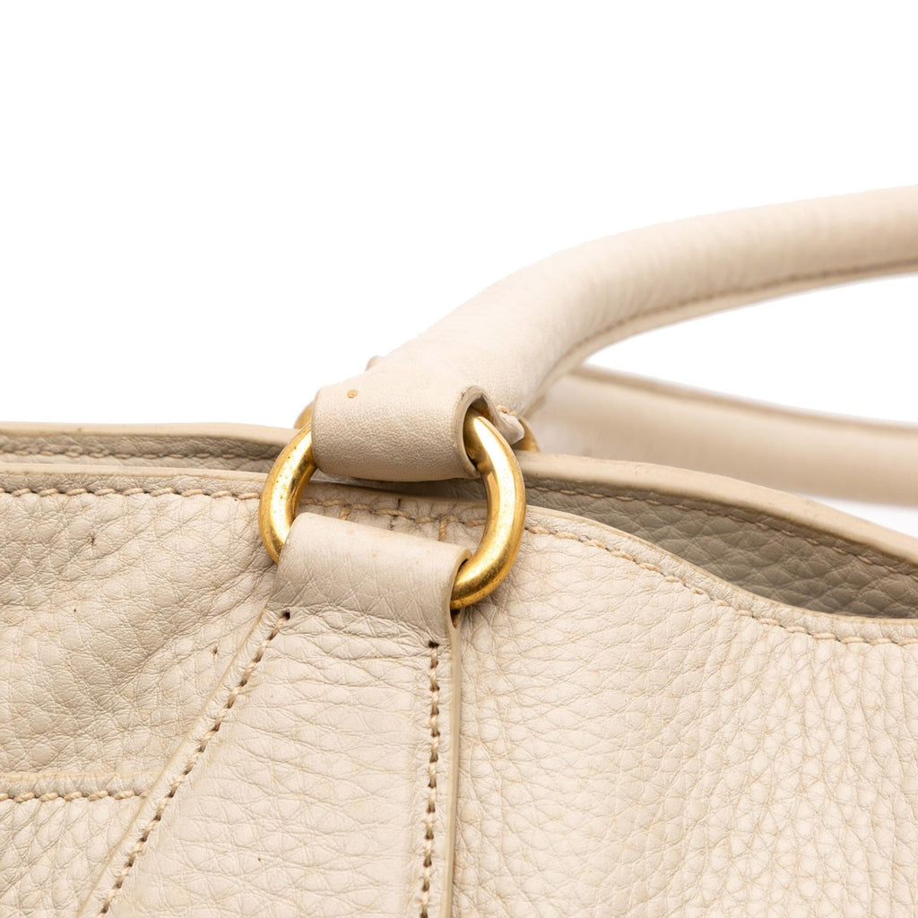 Prada Vitello Daino Side Pocket Convertible Tote