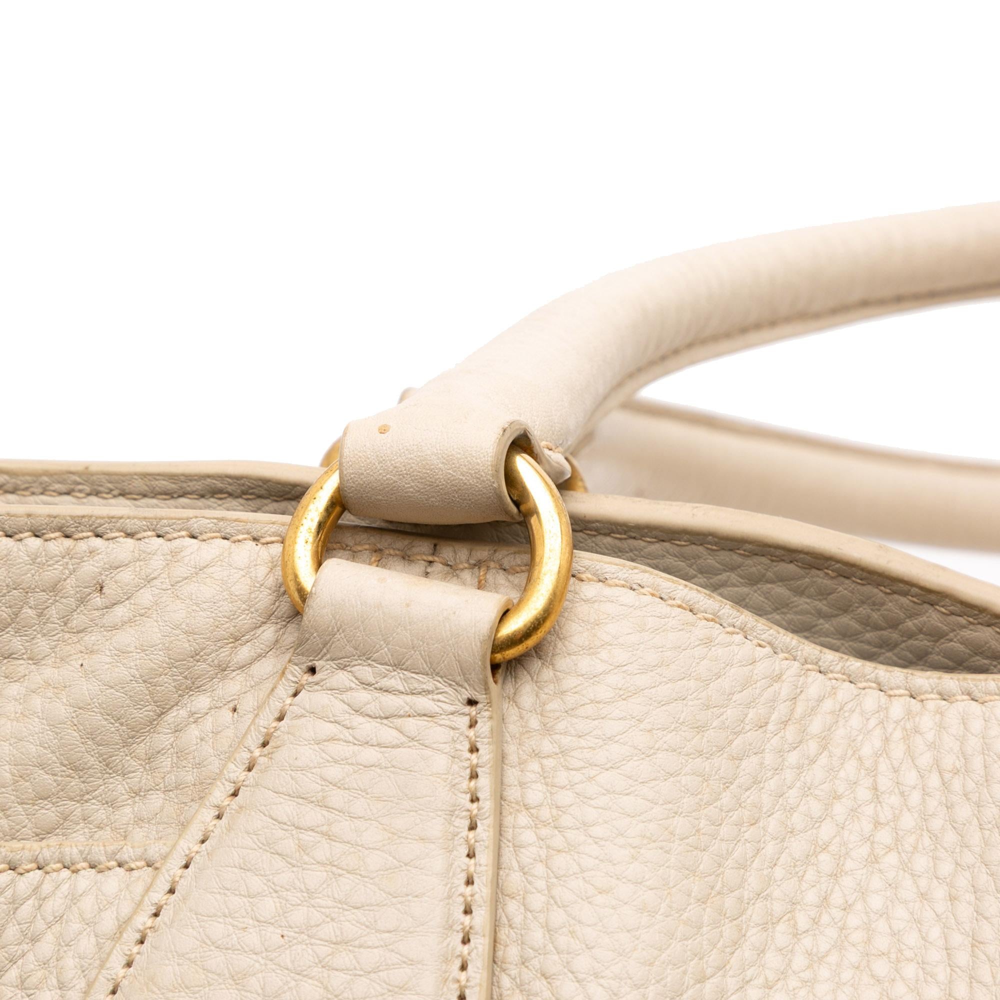 Prada Vitello Daino Side Pocket Convertible Tote