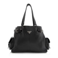 Prada Vitello Daino Side Pocket Tote (SHF-21558)