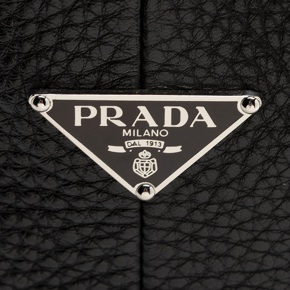 Prada Vitello Daino Side Pocket Tote (SHF-21558)