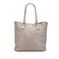 Prada Vitello Daino Side Zip Shopper Tote
