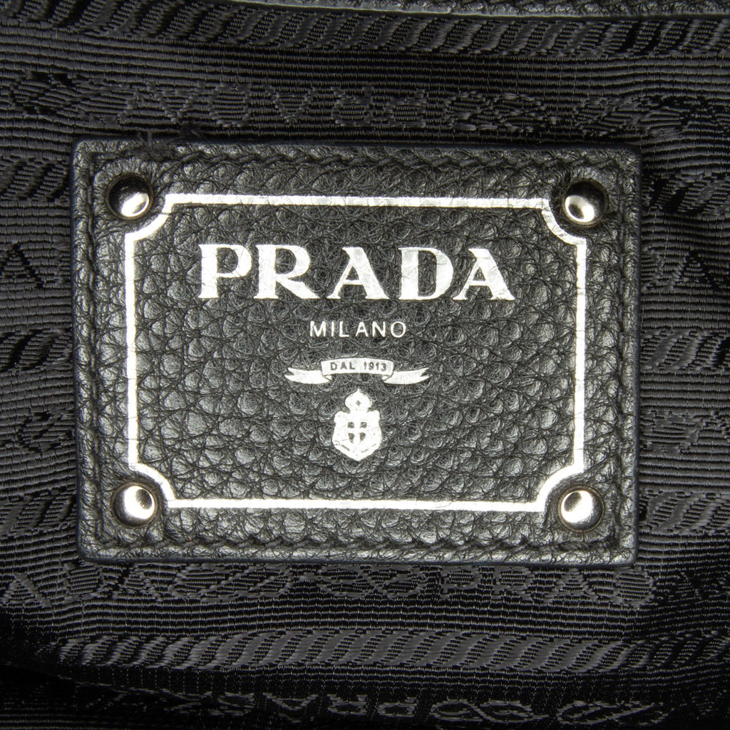 Prada Vitello Daino Side Zip Tote (SHG-G8aLLR)