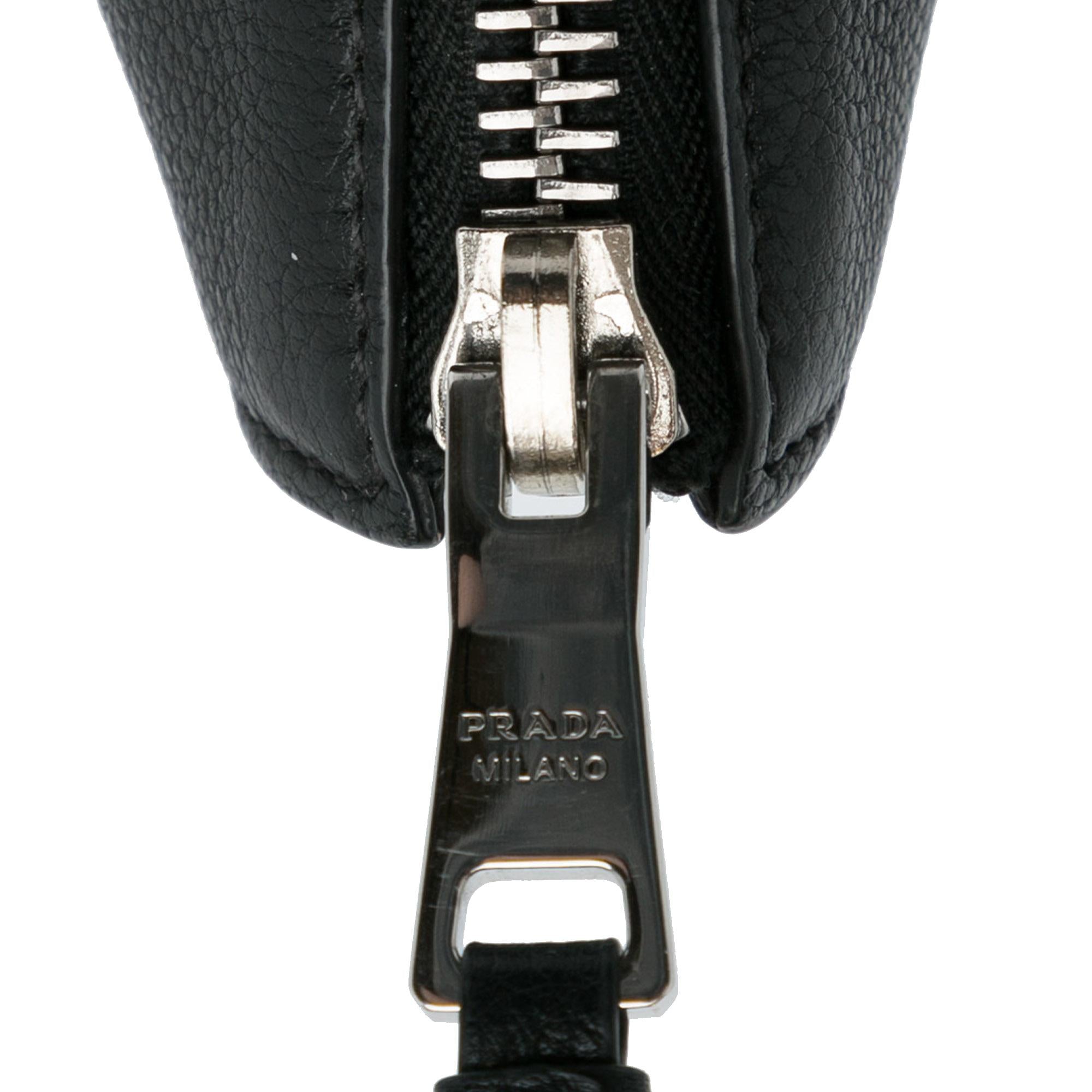 Prada Vitello Daino Side Zip Tote (SHG-G8aLLR)