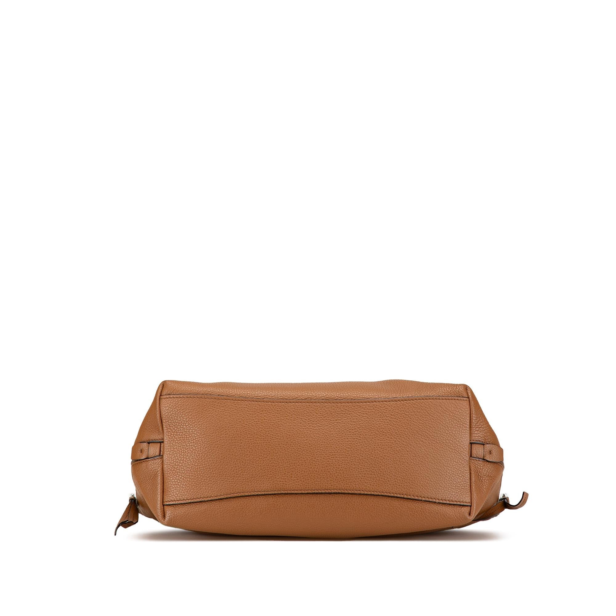 Prada Vitello Daino Side Zip Tote
