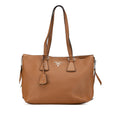 Prada Vitello Daino Side Zip Tote