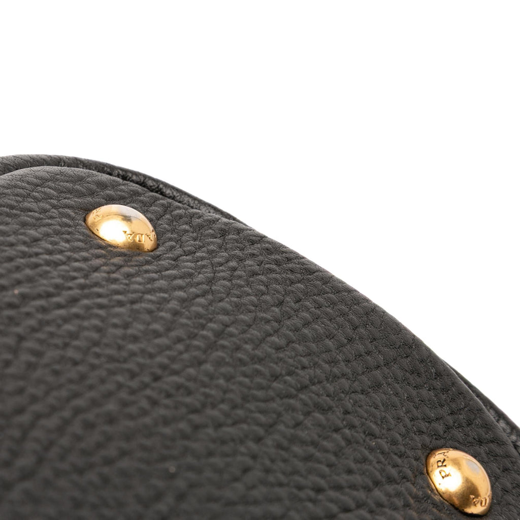 Prada Vitello Daino Side Zip Tote