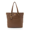 Prada Vitello Daino Side Zip Tote