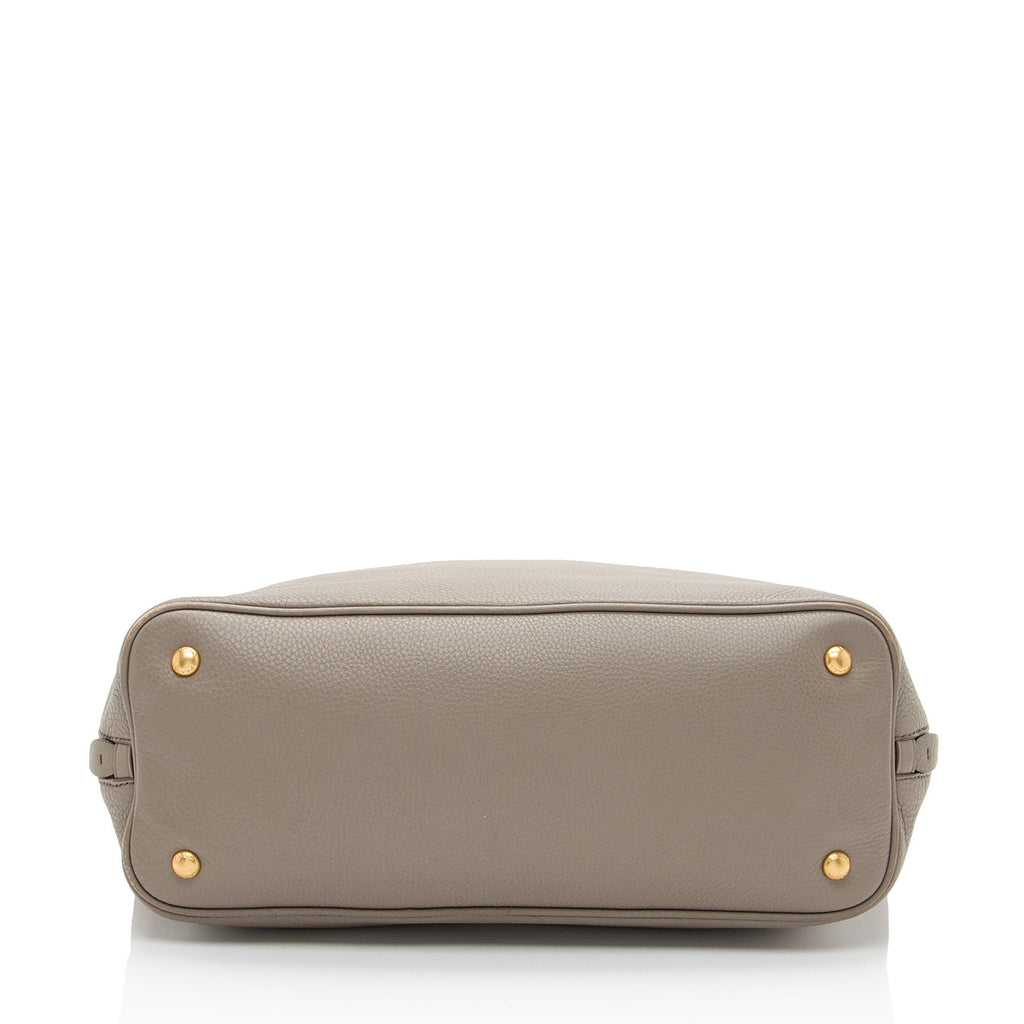 Prada Vitello Daino Side Zip Tote