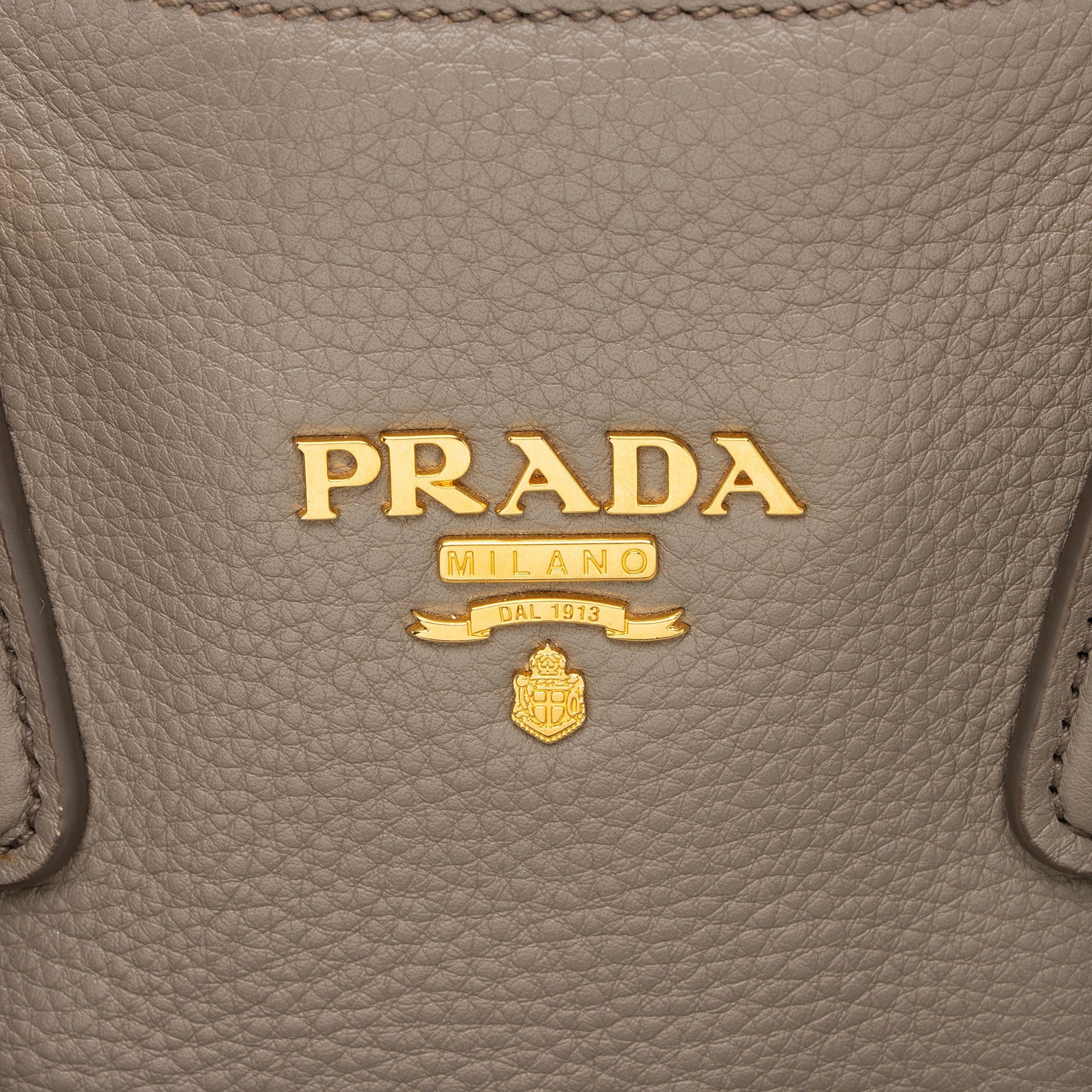 Prada Vitello Daino Side Zip Tote