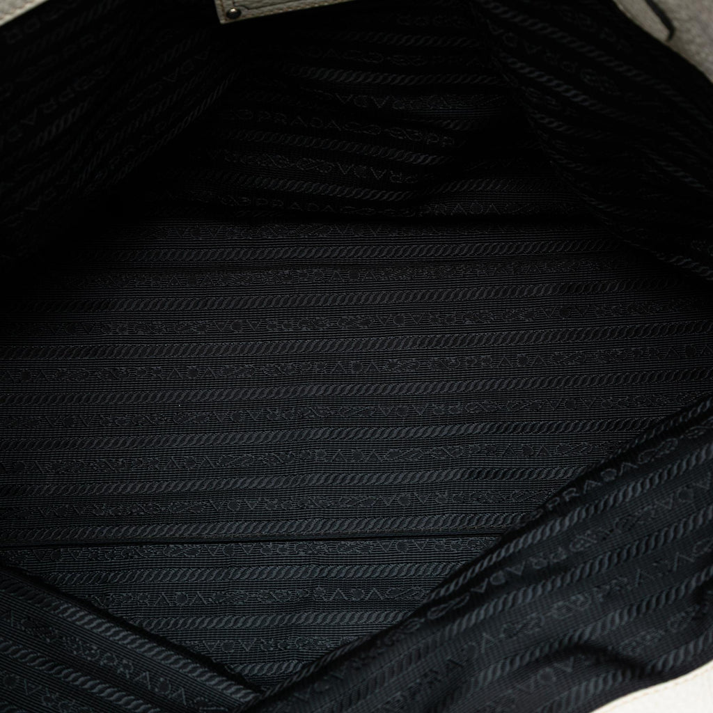 Prada Vitello Daino Side Zip Tote