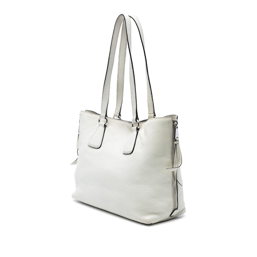 Prada Vitello Daino Side Zip Tote
