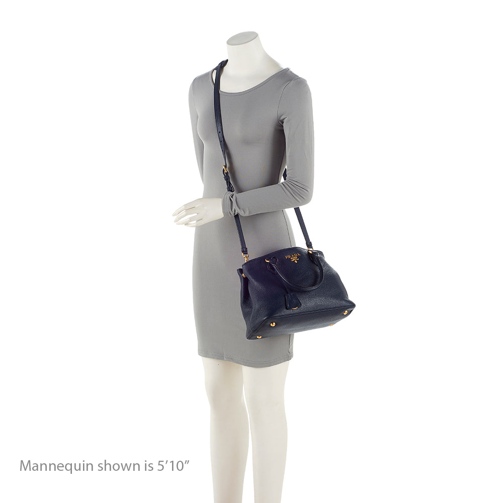Prada Vitello Daino Small Tote (SHF-21570)