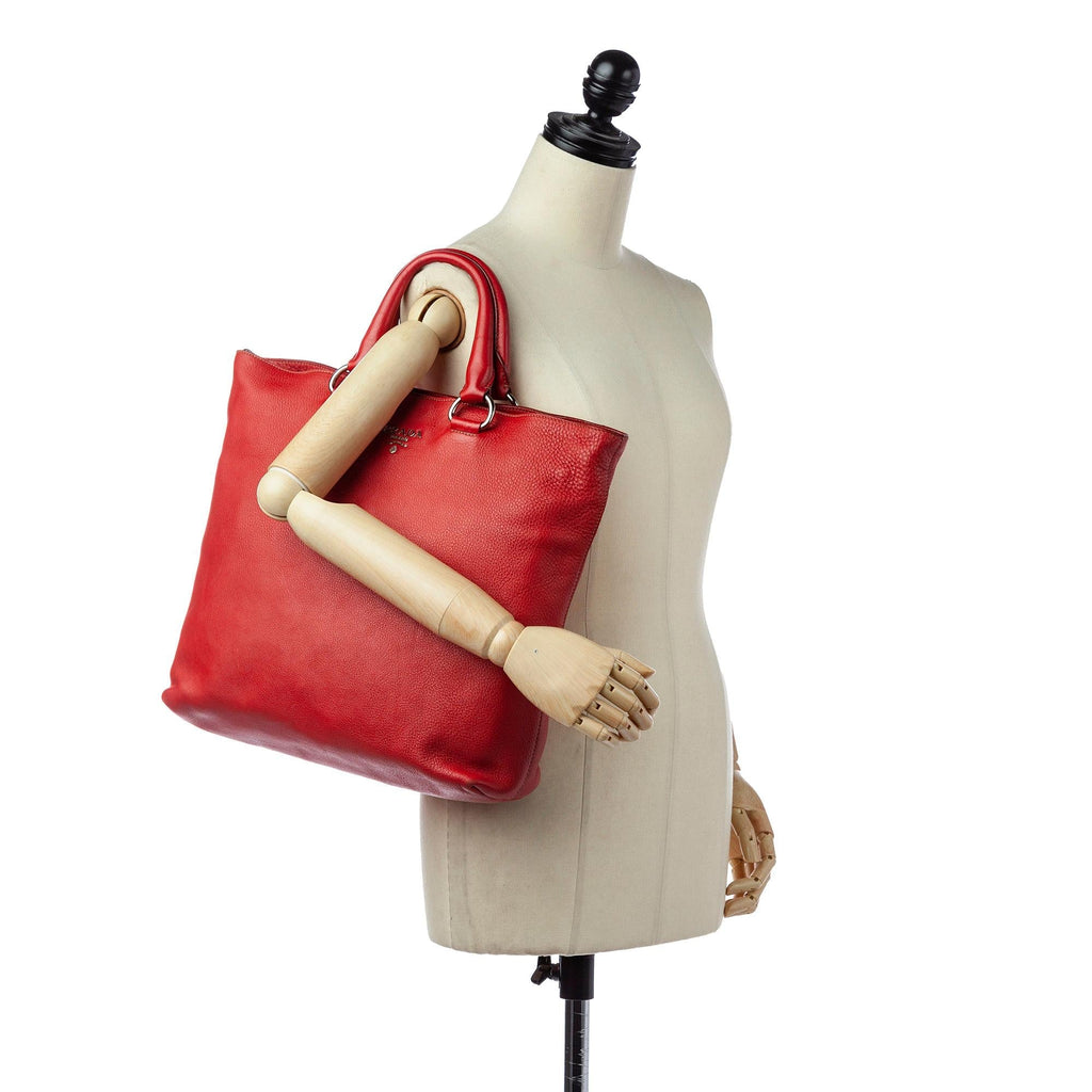 Prada Vitello Daino Tote Bag (SHG-20751)