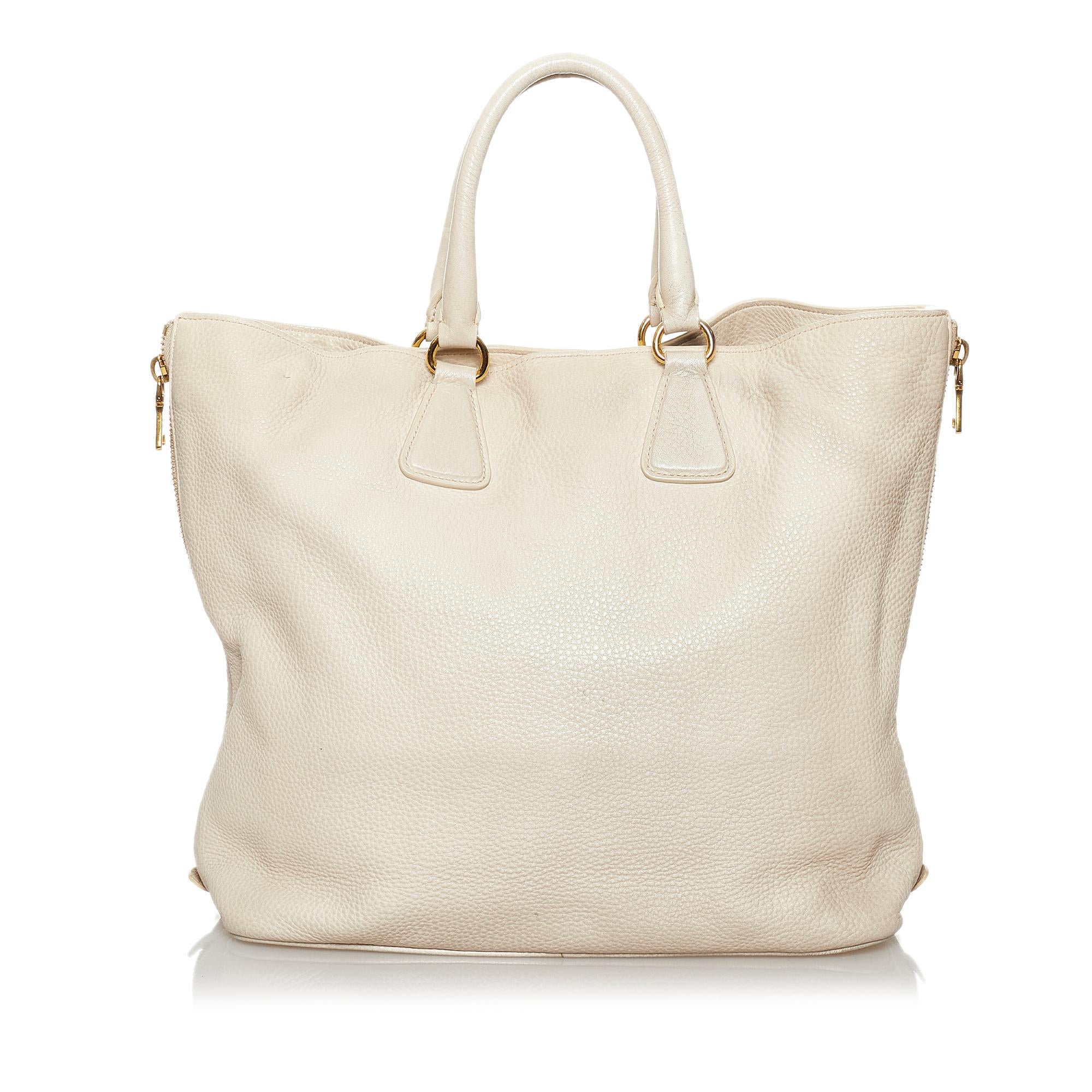 Prada Vitello Daino Tote Bag (SHG-29698)