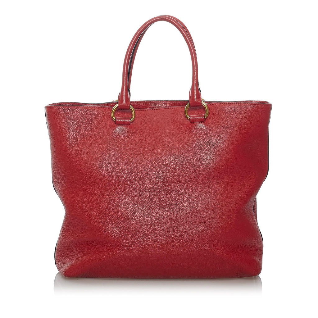 Prada Vitello Daino Tote Bag (SHG-29806)