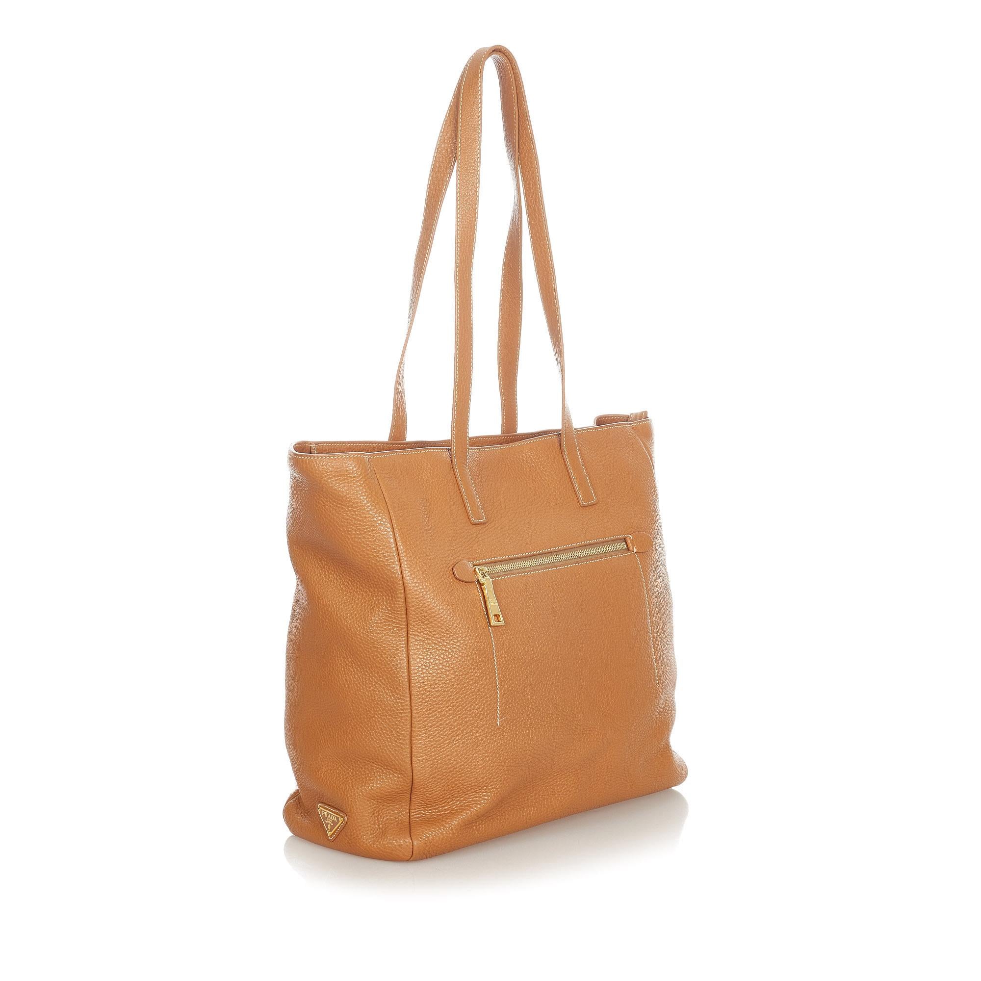 Prada Vitello Daino Tote Bag (SHG-34028)