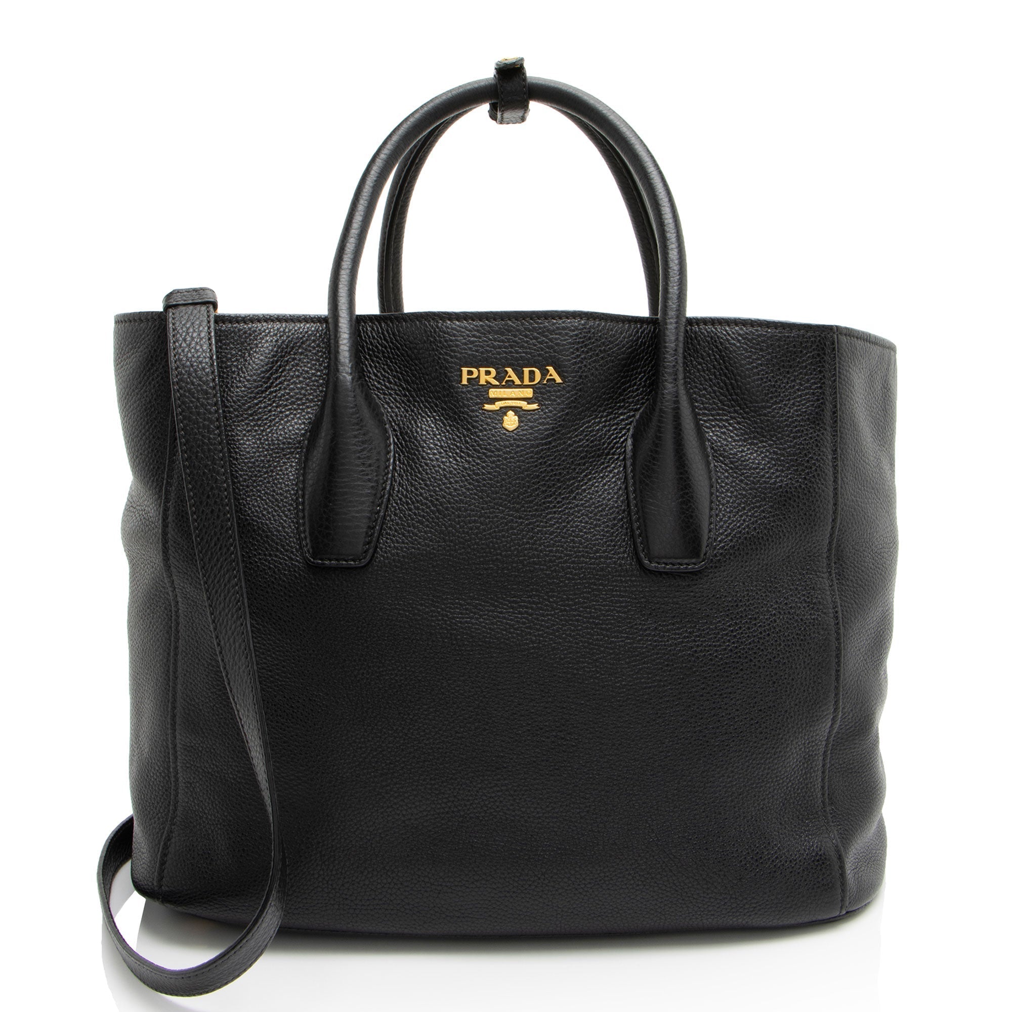 Prada Vitello Daino Large Open Tote