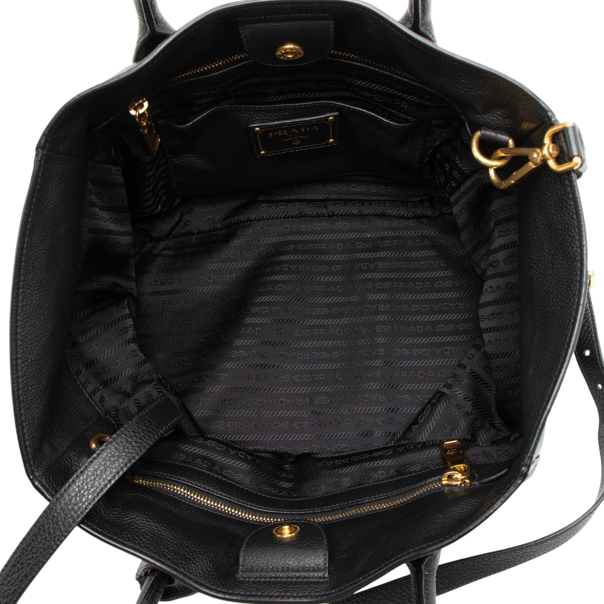 Prada Vitello Daino Large Open Tote