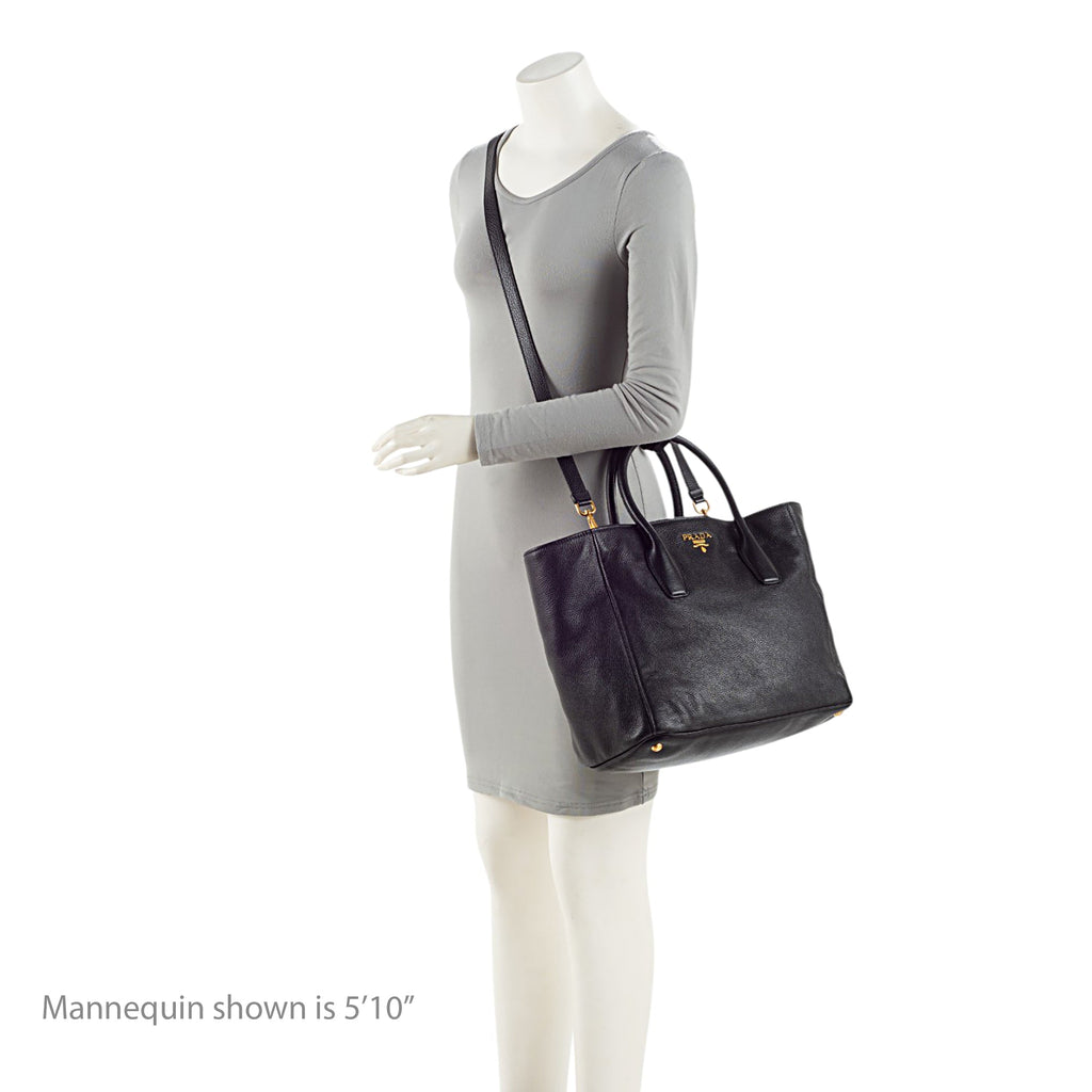 Prada Vitello Daino Large Open Tote